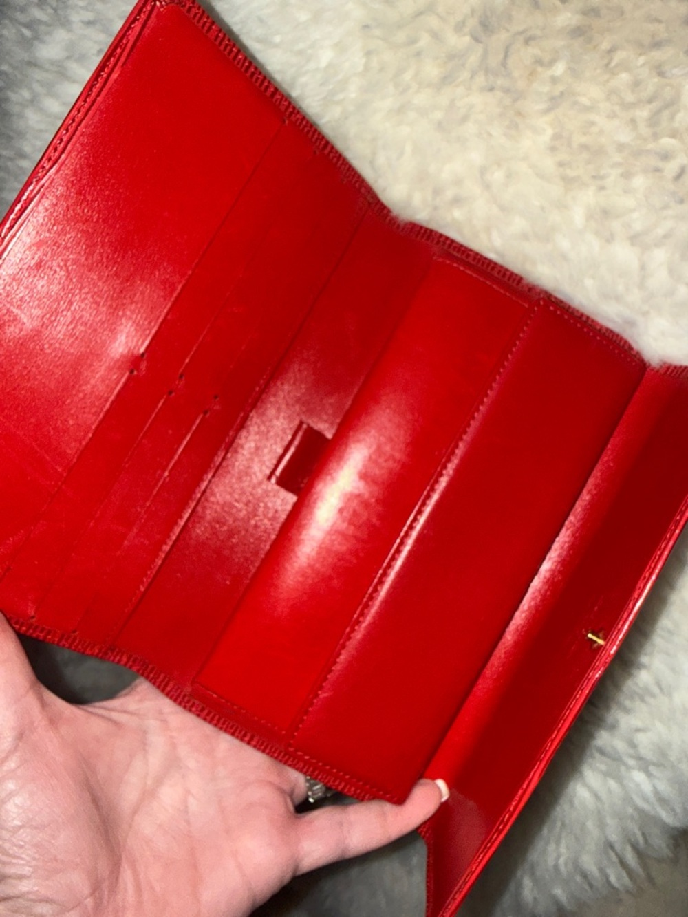 Louis Vuitton Red Epi Leather Wallet - Picture 5 of 6